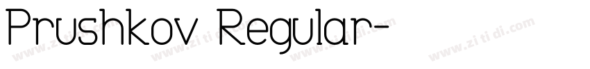Prushkov Regular字体转换